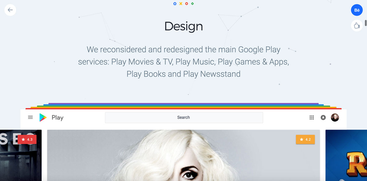 google play redesign